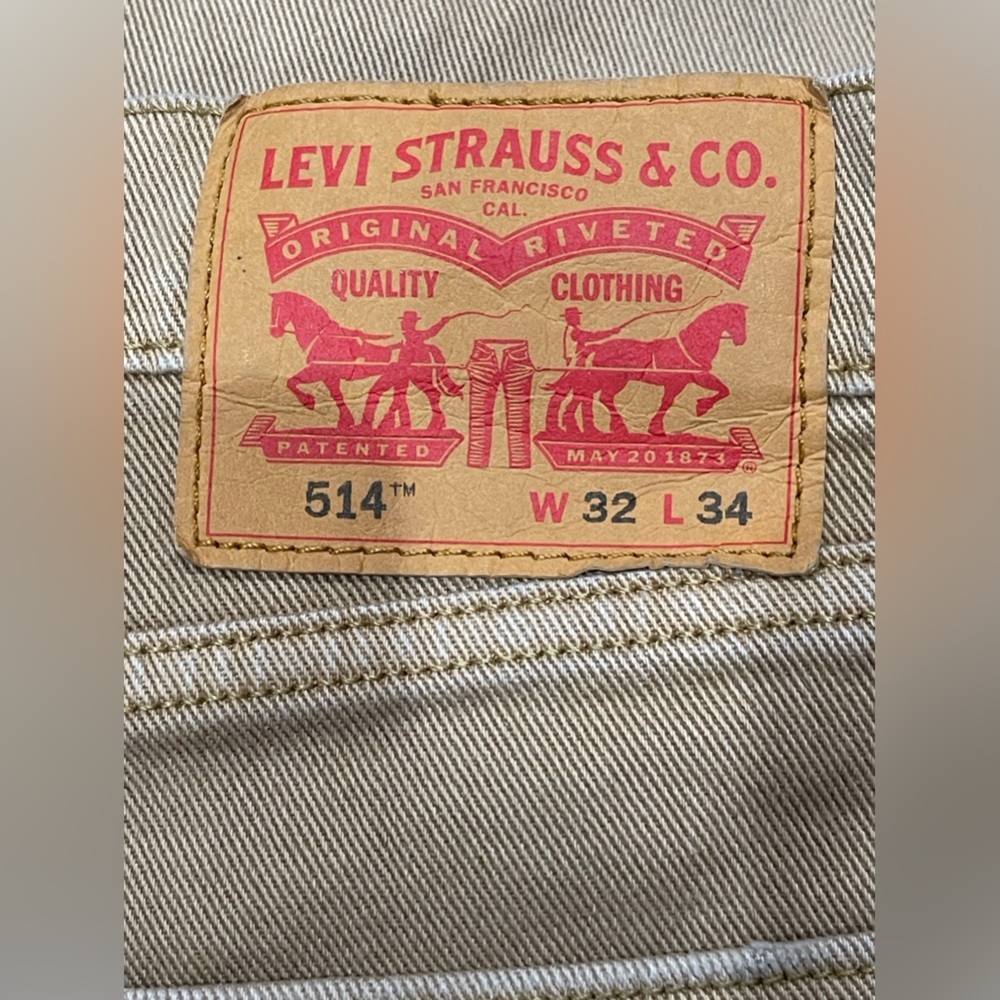 Levi’s Wrangler Men's Khaki Straight Jeans - Picture 5 of 16